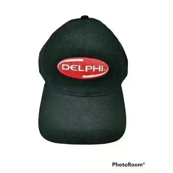 DELPHI Nascar Racing Black Strapback Hat - Picture 1 of 9